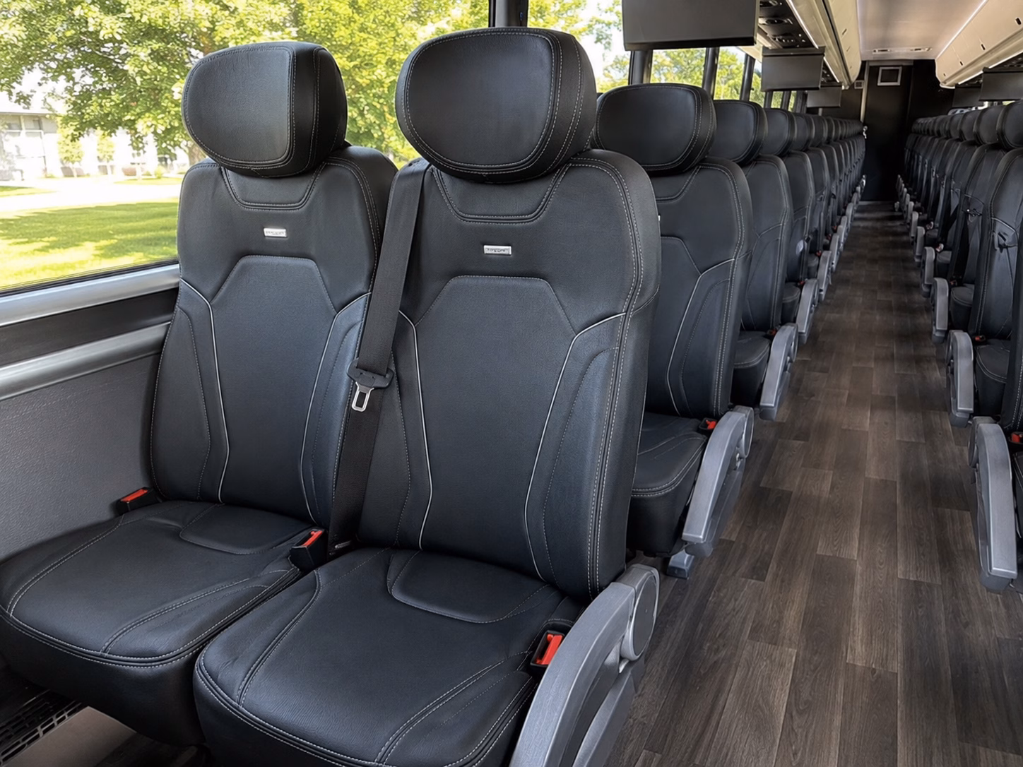 odessa charter bus interior